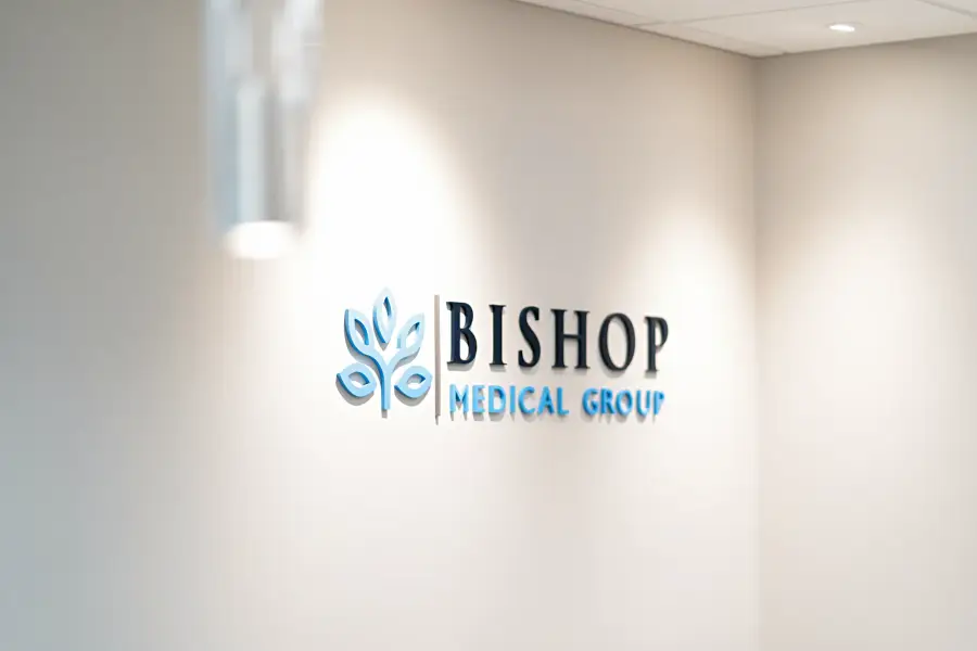 Bishop Health lobby signage