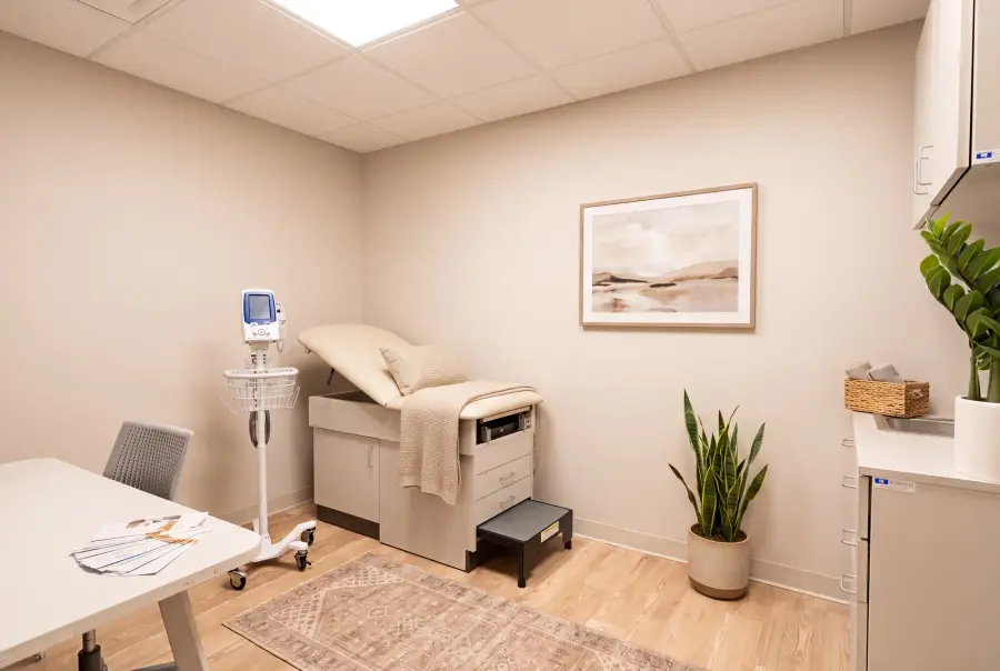 A clinical treatment room at Bishop Health