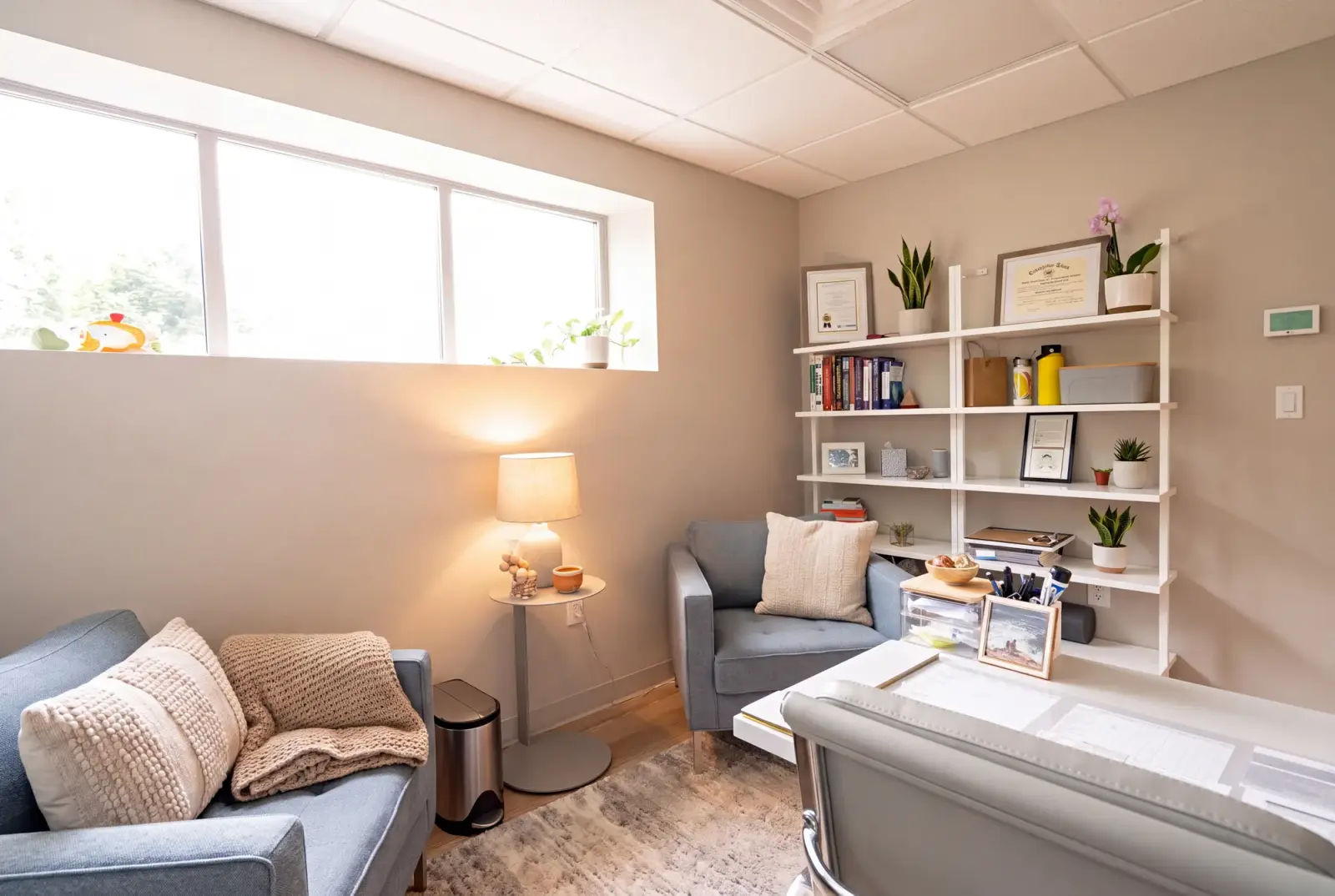 A psychiatrist's office at Bishop Health in South Portland